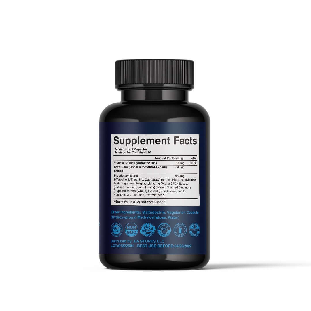 Alpha Brain Capsules EA Supplements Facts