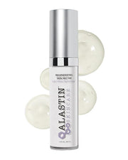 Alastin skincare product with three white spheres on a white background