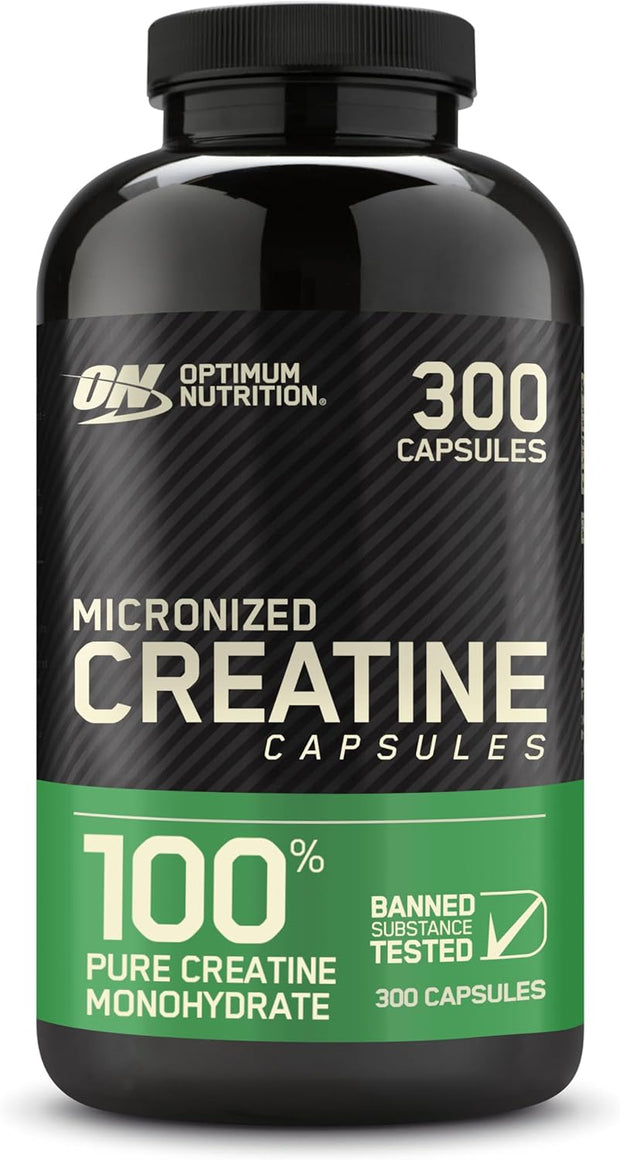 Optimum Nutrition Micronized Creatine - 300 Capsules. Ea Stores.