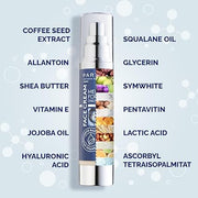 Particle Face Cream for Men – 6-in-1 Benefits Chart with Bottle