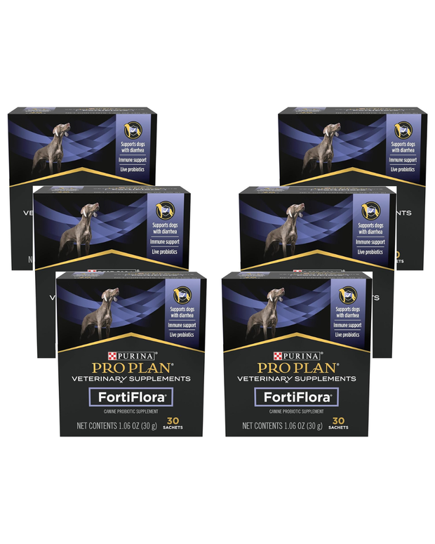 Purina Pro Plan Veterinary Supplements FortiFlora Canine Probiotics for Dogs – 30 Count Box