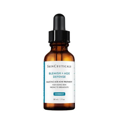 SkinCeuticals Blemish + Age Defense serum bottle on a white background